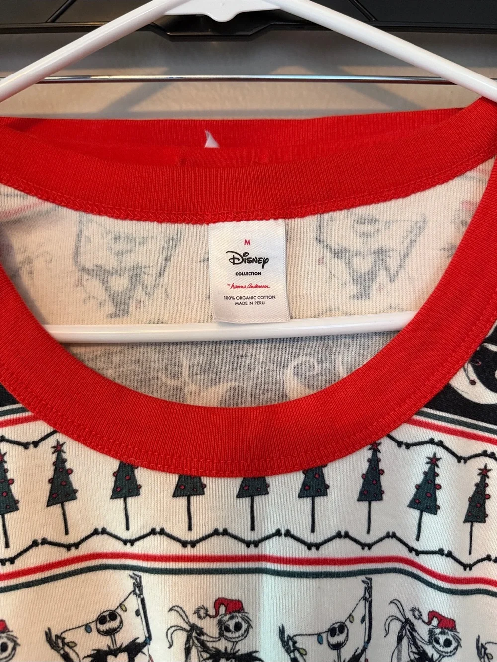 Hanna Andersson Red, Black & White Nightmare Before ChriHoliday Print Pajama Set